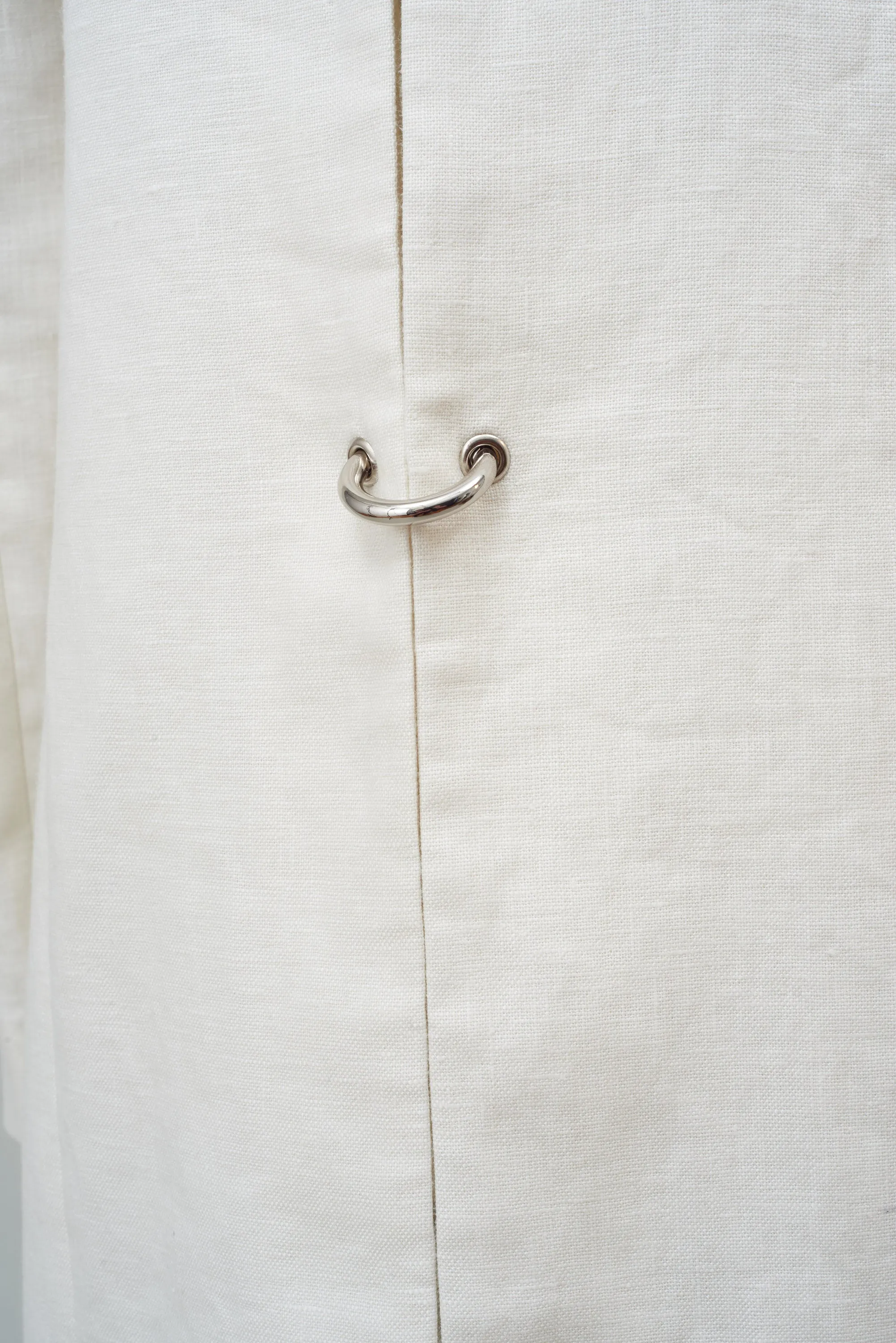 SLIT BACK COAT - IVORY