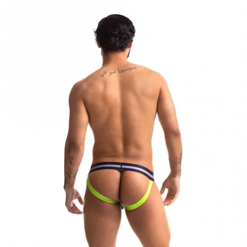 Sport Fucker Jersey Jock - X-Large (Black/Green)