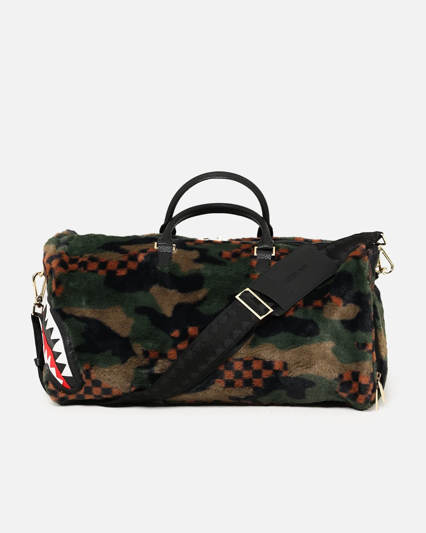 Sprayground Green 3AM Fur Duffel Multi