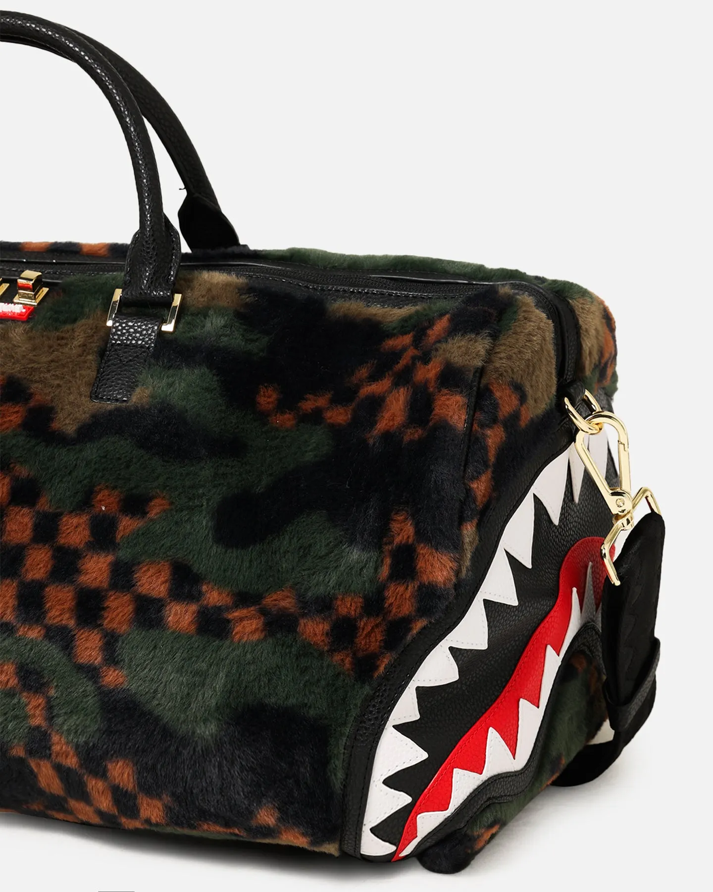 Sprayground Green 3AM Fur Duffel Multi