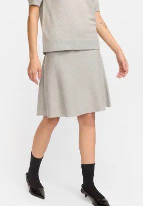 SRHenrietta Short Skirt - Light Grey Melange