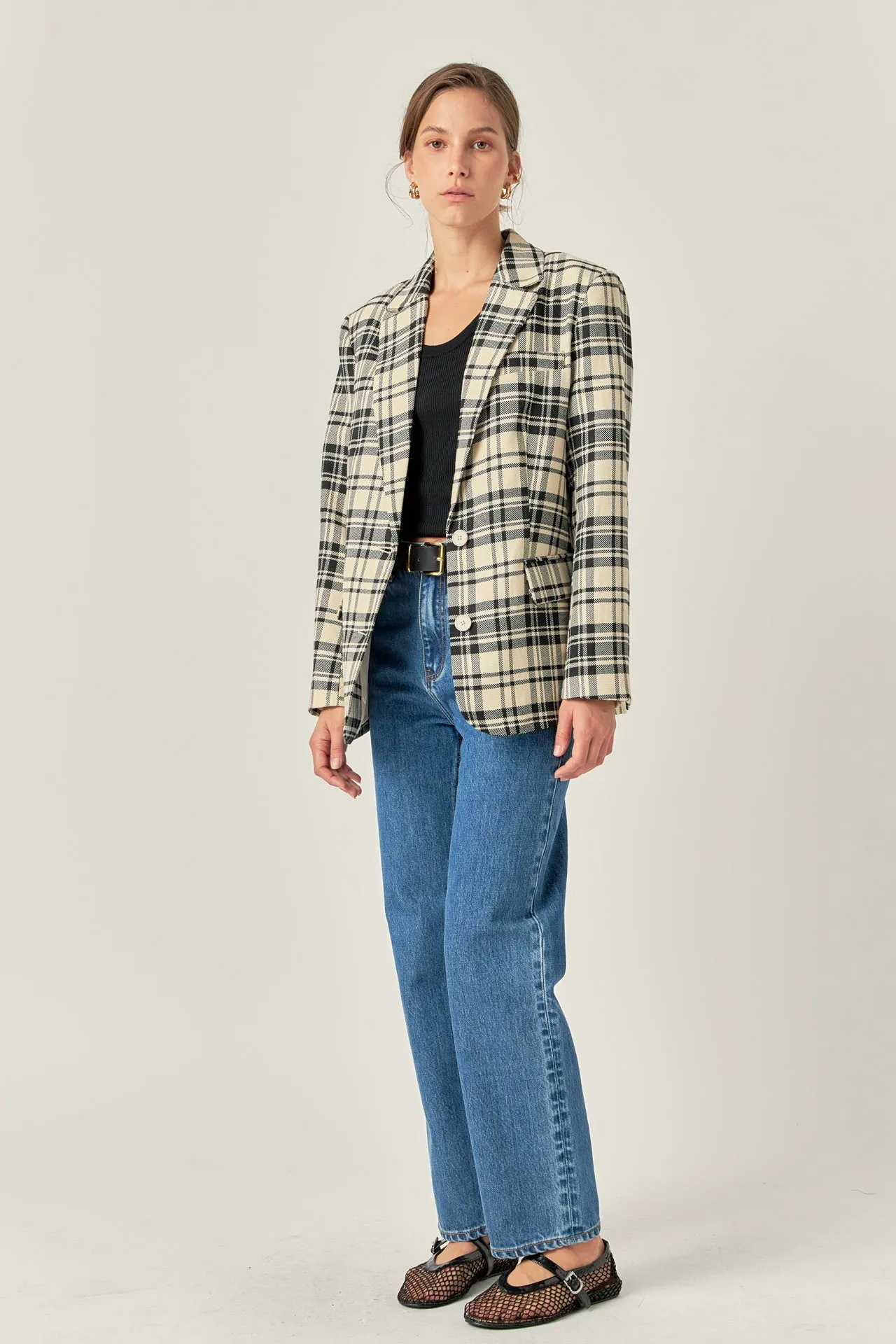 Statement Plaid Blazer