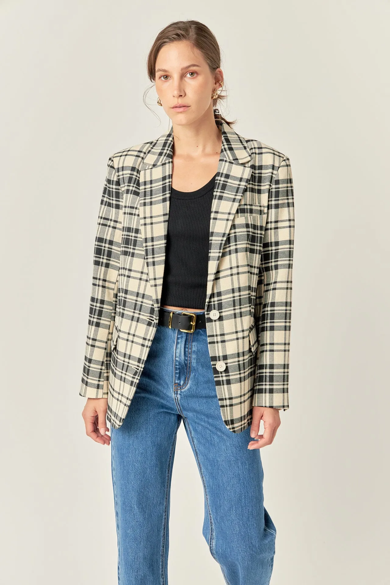 Statement Plaid Blazer