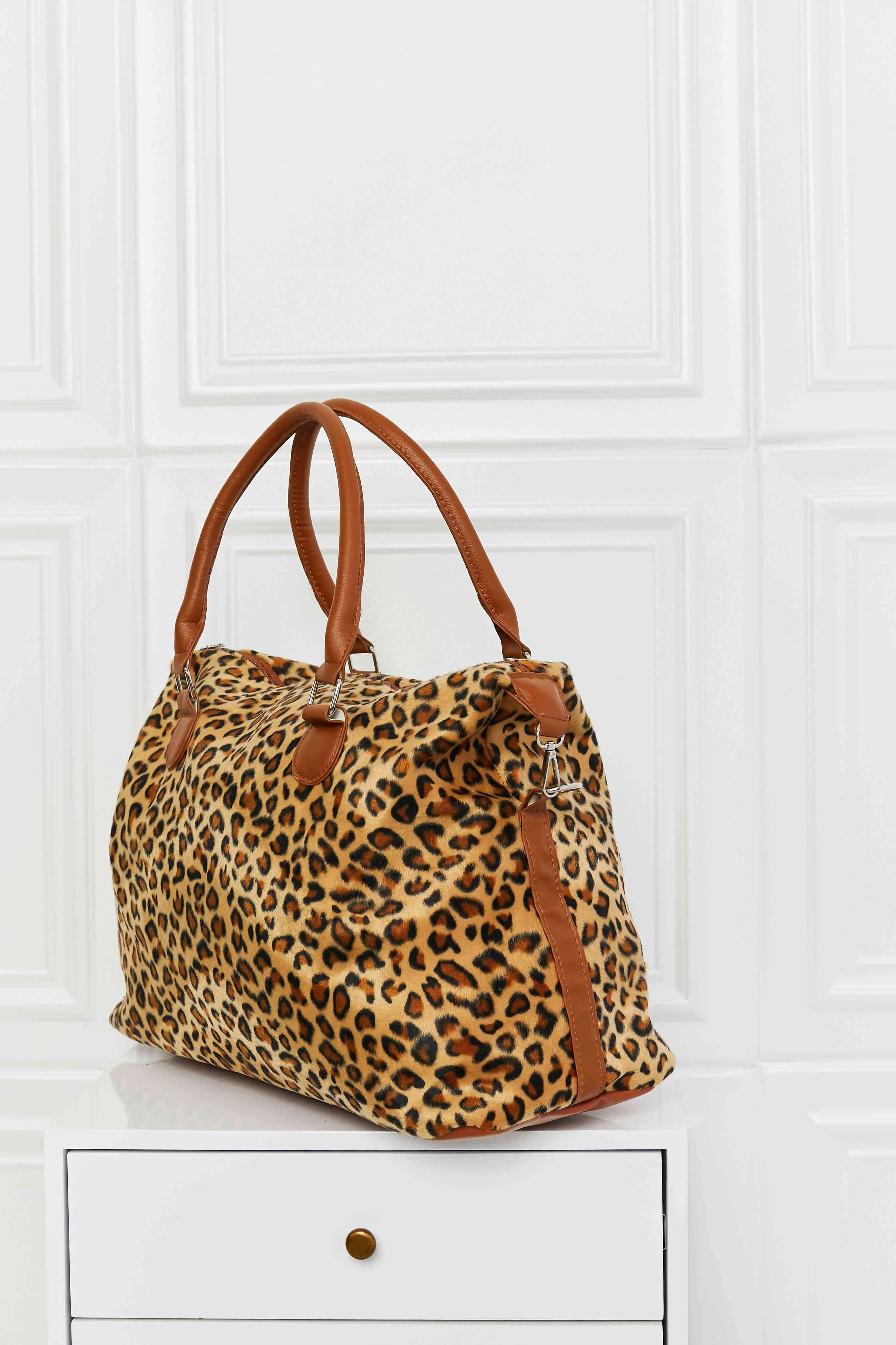 TEEK - Animal Print Brushed Weekender Bag