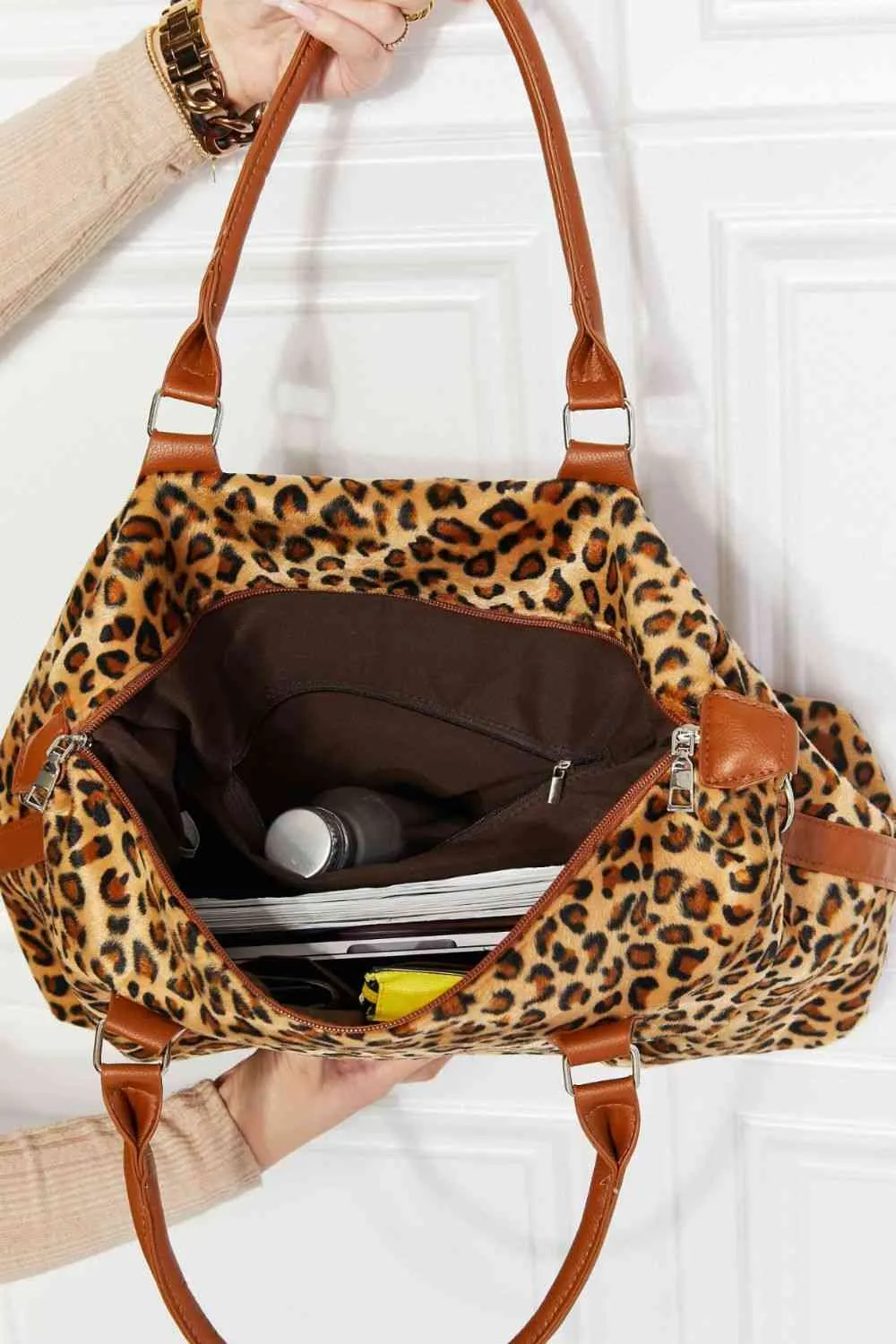 TEEK - Animal Print Brushed Weekender Bag