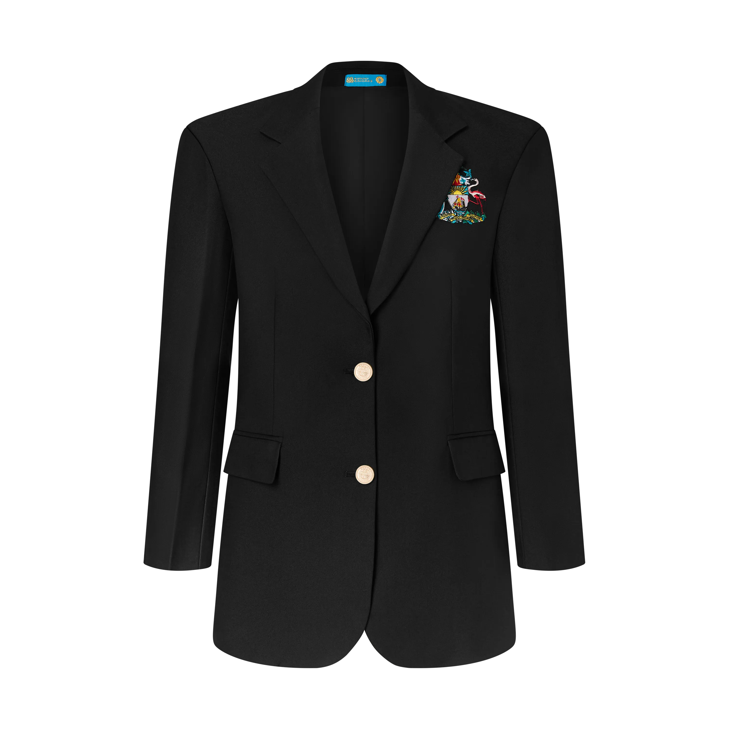 THE MEN'S OVERSIZED DIPLOMAT BLAZER-BLACK