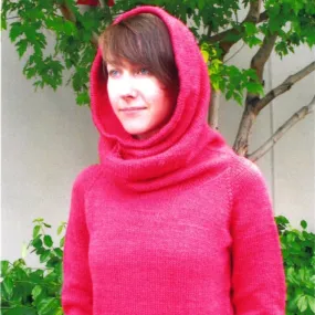 Top Down Cowl Hoodie by Knitting