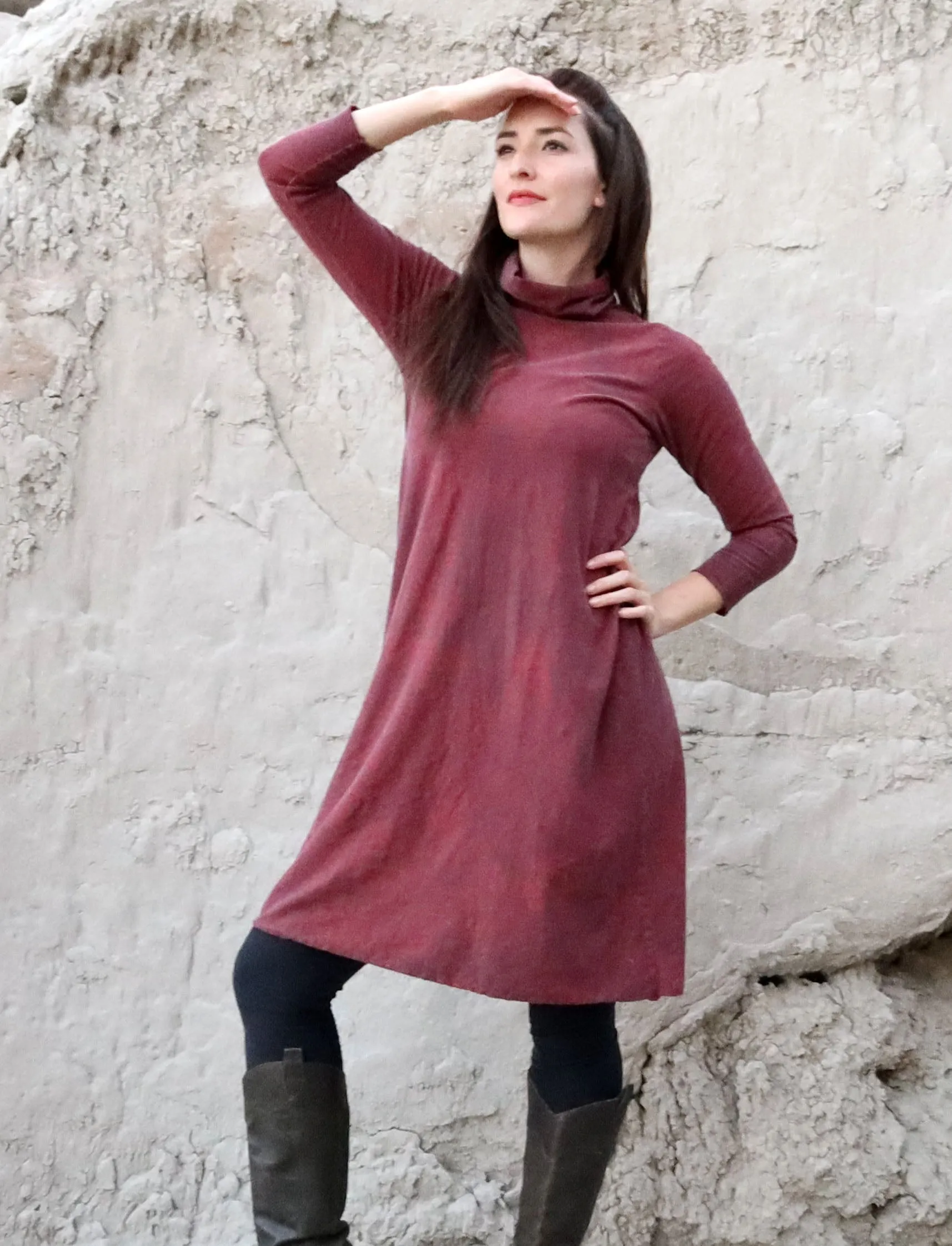 Turtleneck Ojai Short Dress