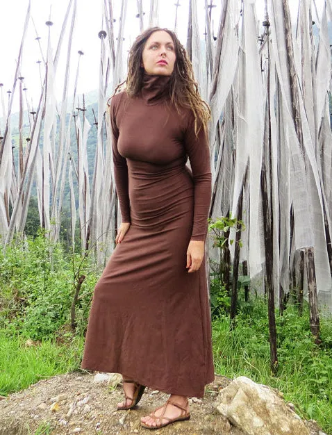 Turtleneck Simplicity Long Dress