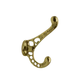 Victorian Coat Hook in Polished Brass