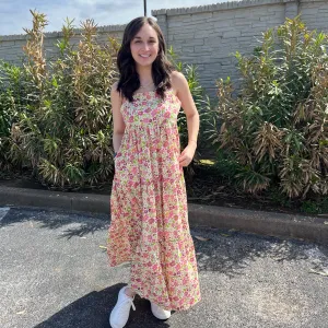 Vintage Floral Maxi Dress