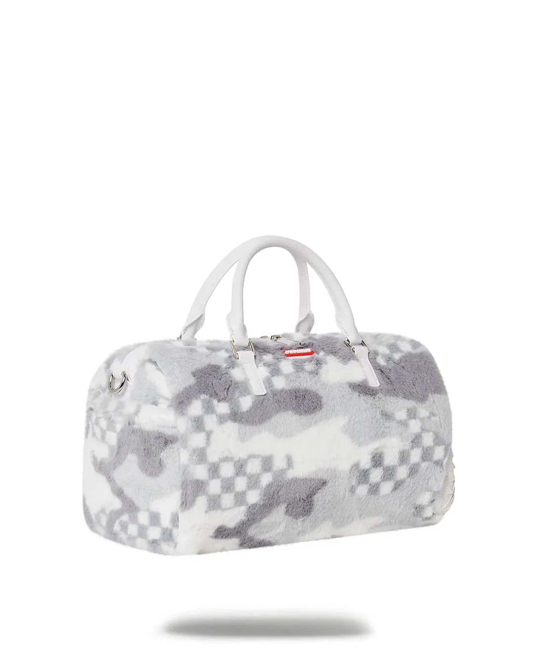 White 3am Fur Mini Duffle