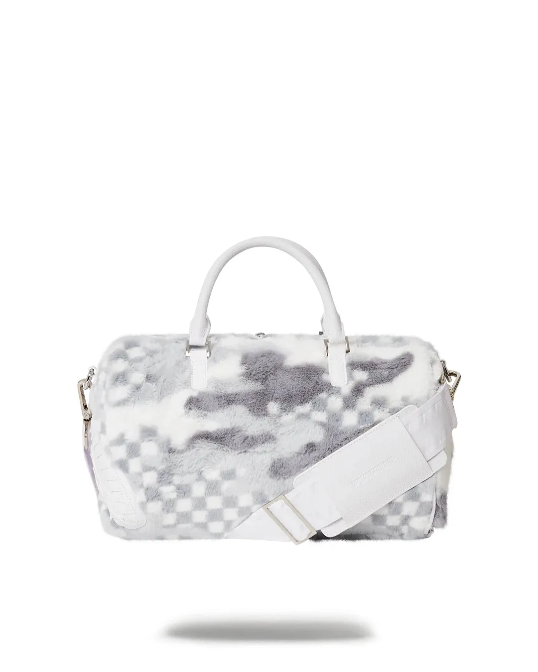 White 3am Fur Mini Duffle