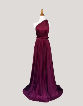 Wine Velvet Infinity Dress/ Wrap Convertible Bridesmaid Dress,Y20-13